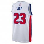 Maillot NBA Detroit Pistons Jaden Ivey 23 Nike 2022-23 Association Edition Blanc Swingman - Homme